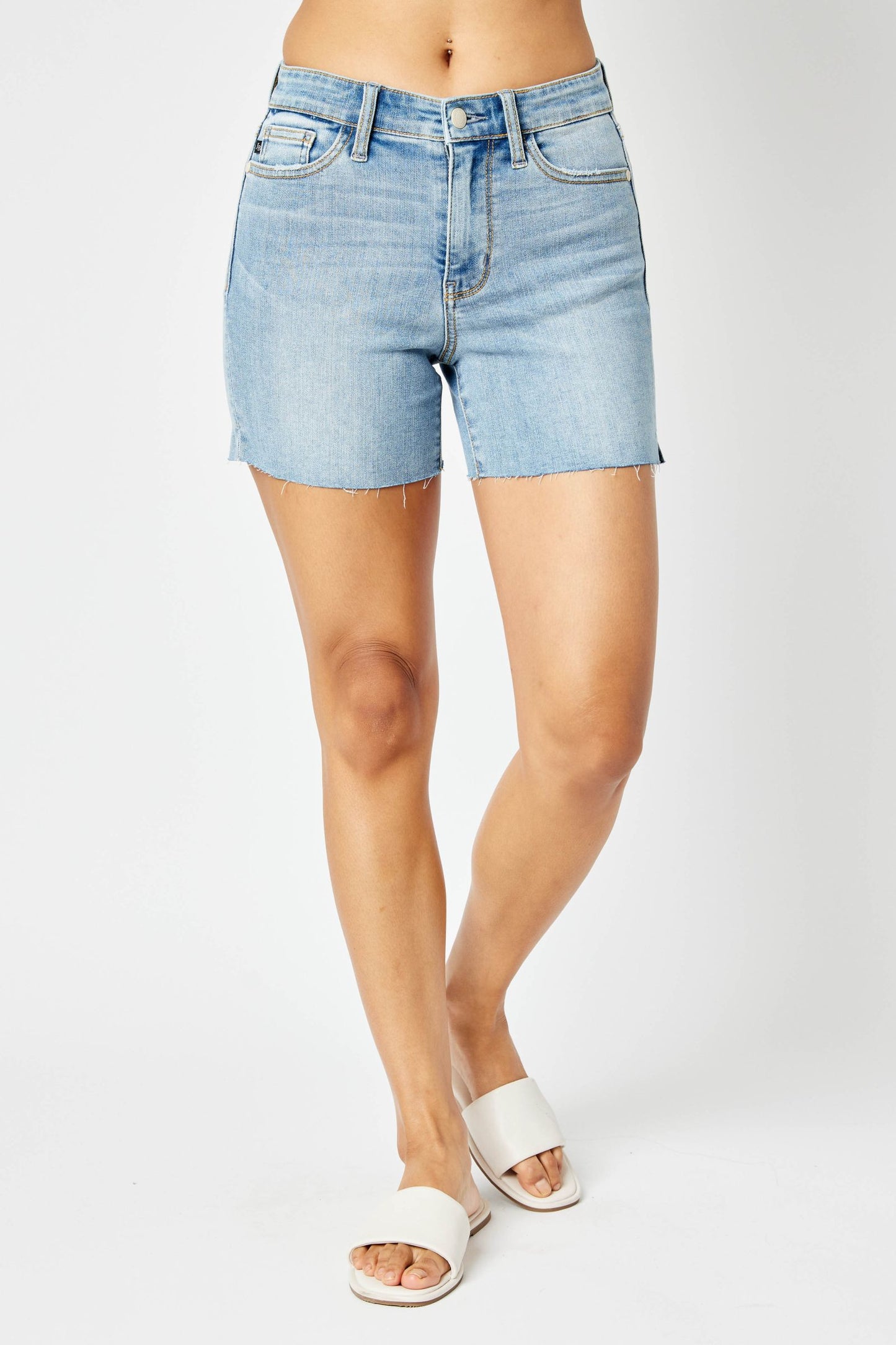 Mid Rise Cut Off Shorts