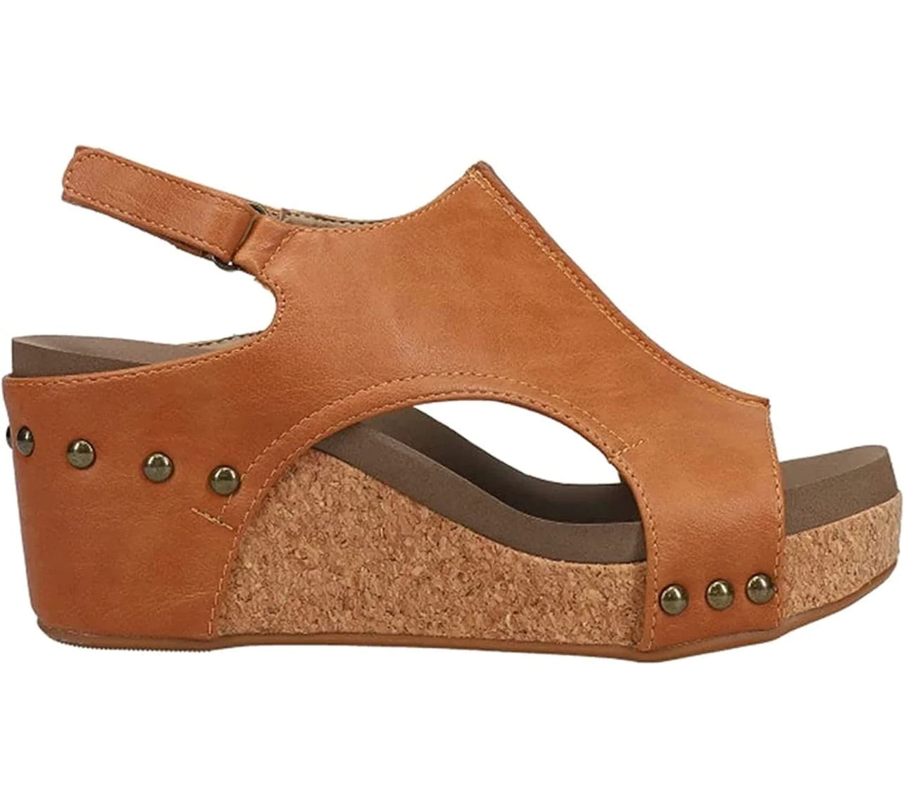 Carley Wedge — Cognac Smooth