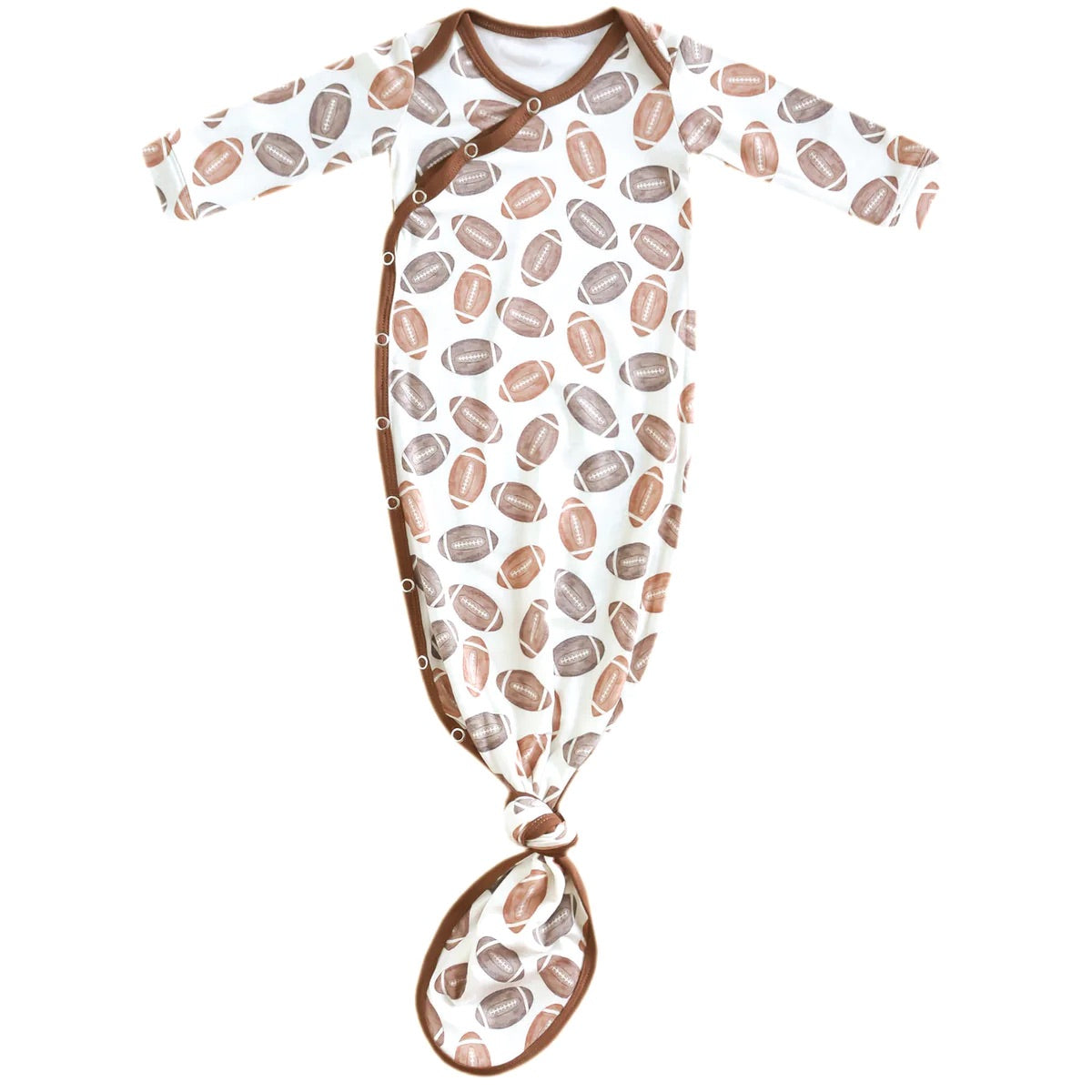 Copper Pearl Newborn Knotted Gown