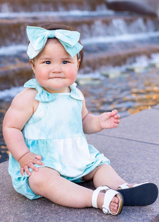 Cotton Candi Blue Romper