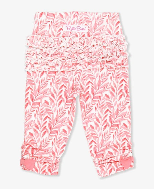 Seaside Cove Ruffle Capri Leggings