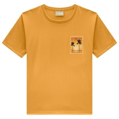 Yellow Palm Tree Tshirt — Boys