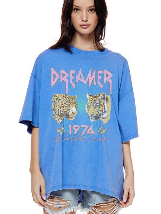 Dream Graphic Tshirt — Cobalt