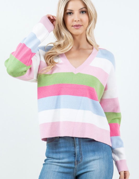 Multicolor Striped Sweater