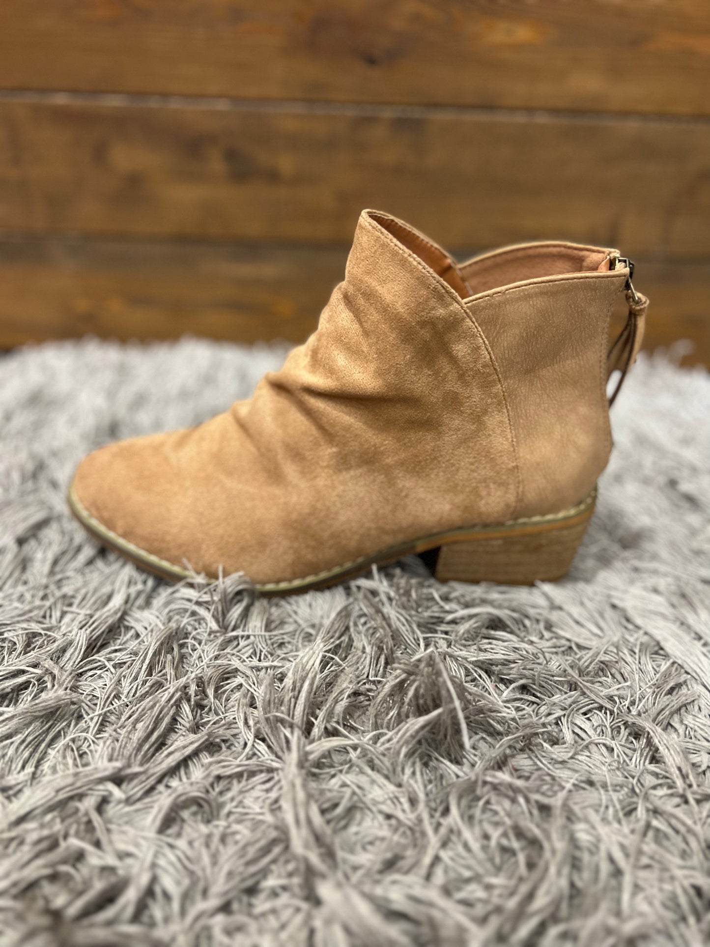 Tan Ankle Booties