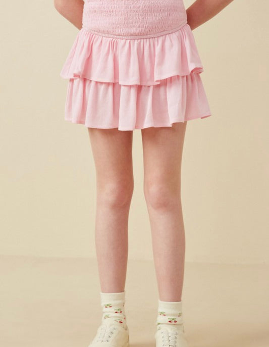 Blush Ruffle Skirt