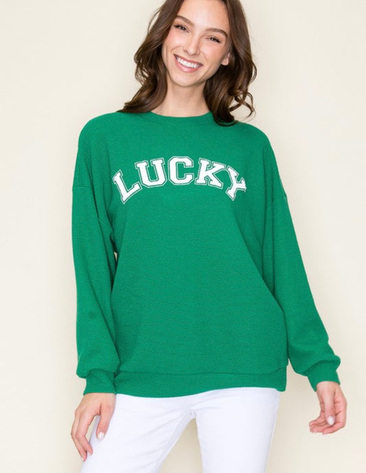 Lucky Cloud Knit Sweathshirt