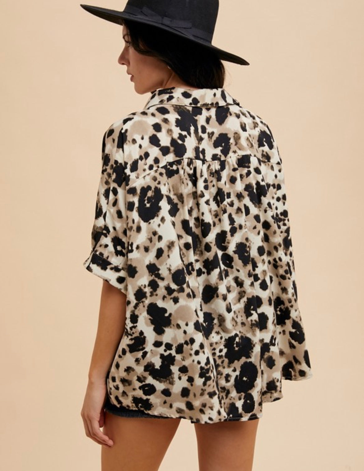 Dolman Sleeve Leopard Top