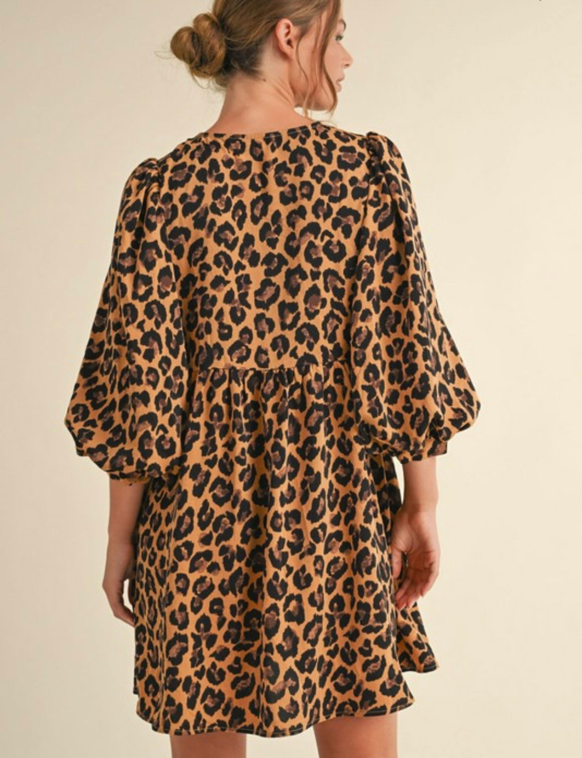 Leopard Print Bow Dress