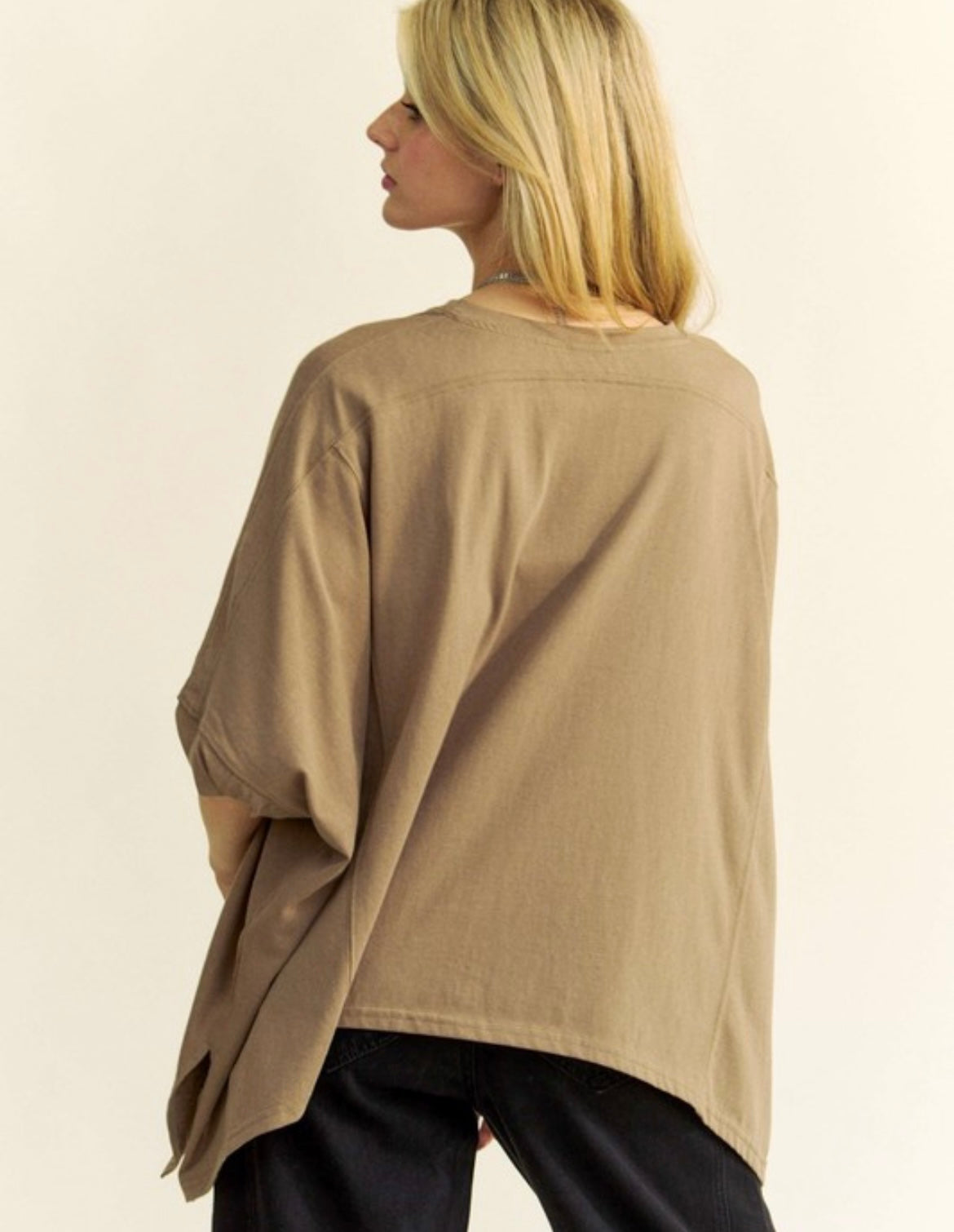 Pearl Detail Top — Olive