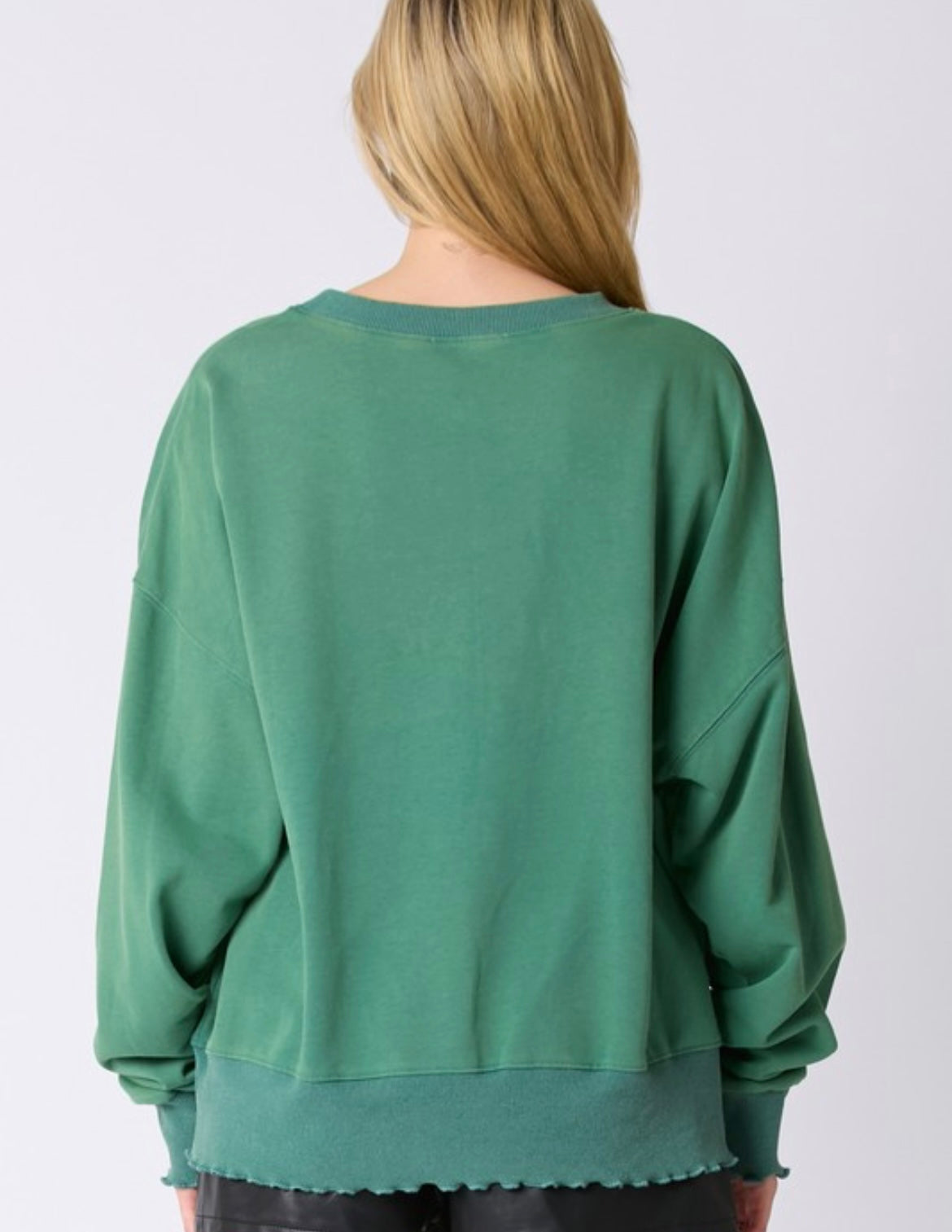 Heart Graphic Sweatshirt — Green