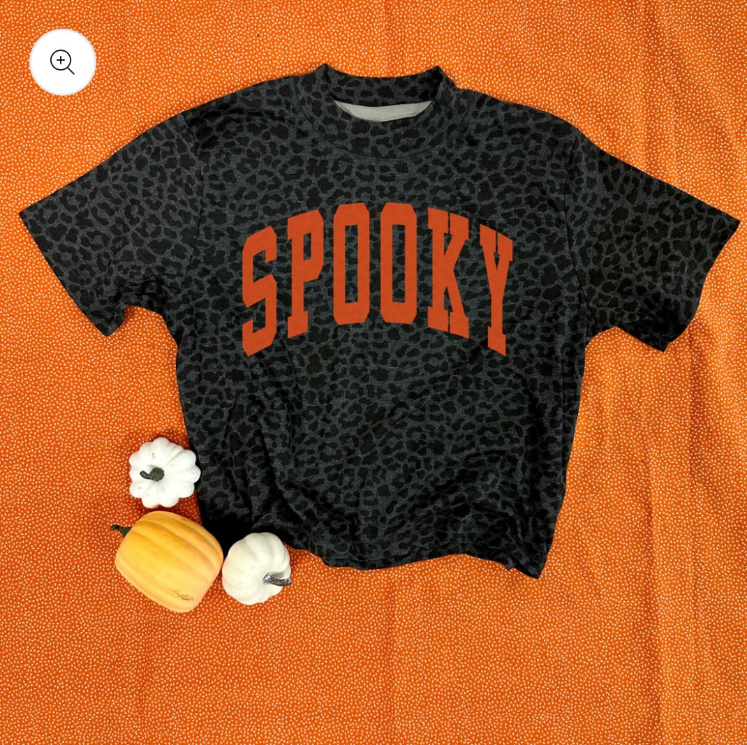 Spooky Boxy Crop Tshirt