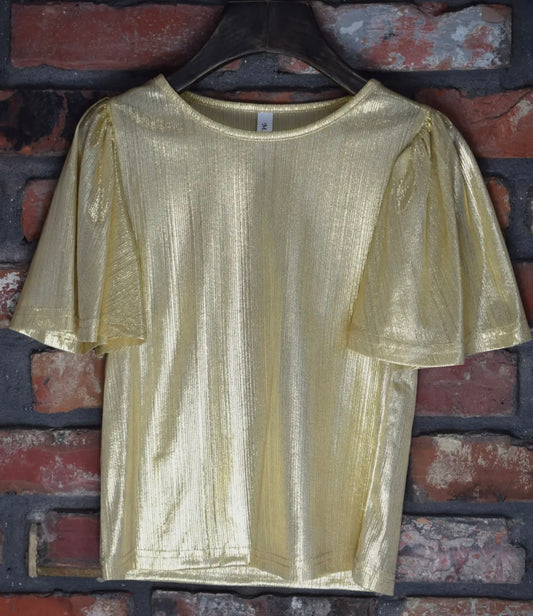 Metallic Top — Gold