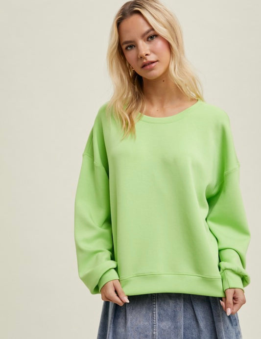 Scuba Sweatshirt — Lime