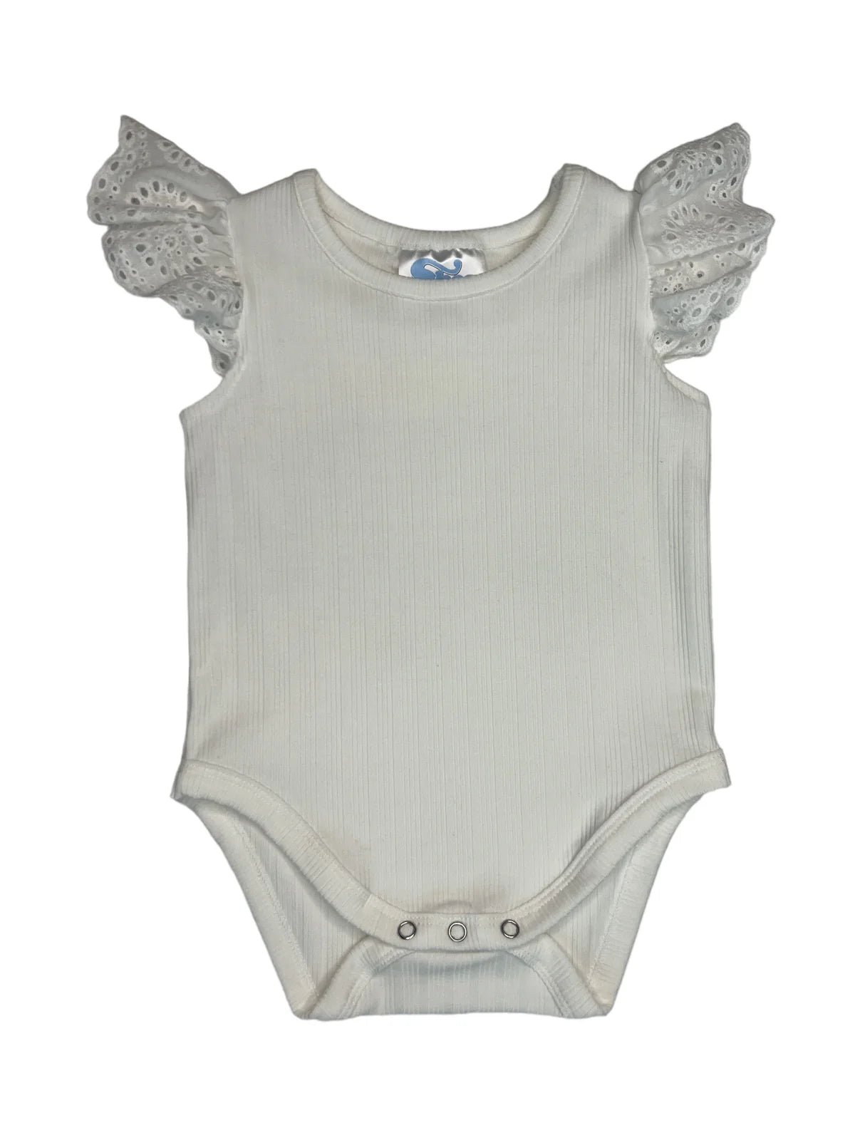 White Eyelet Onesie