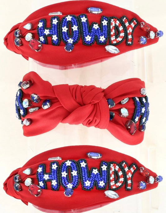 Patriotic Howdy Headband